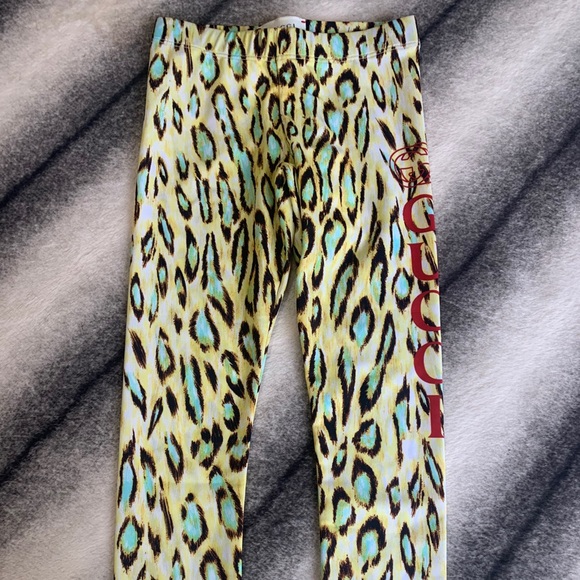 Gucci Other - Gucci GG Gucci Logo Leo Leopard Leggings